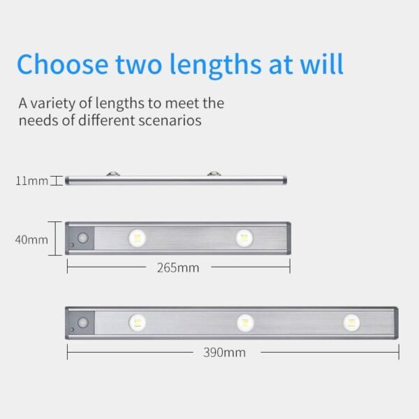 Motion Sensor Lamp Under The Cabinet Dimmable Cabinet Lamp Rechargeable Magnetic Suction Installation Kitchen Night Light Wardrobe Lamp - Image 9
