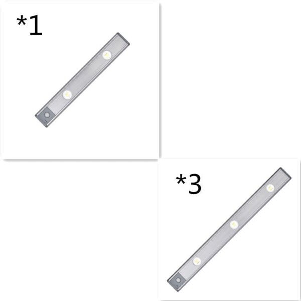 Motion Sensor Lamp Under The Cabinet Dimmable Cabinet Lamp Rechargeable Magnetic Suction Installation Kitchen Night Light Wardrobe Lamp - Image 6
